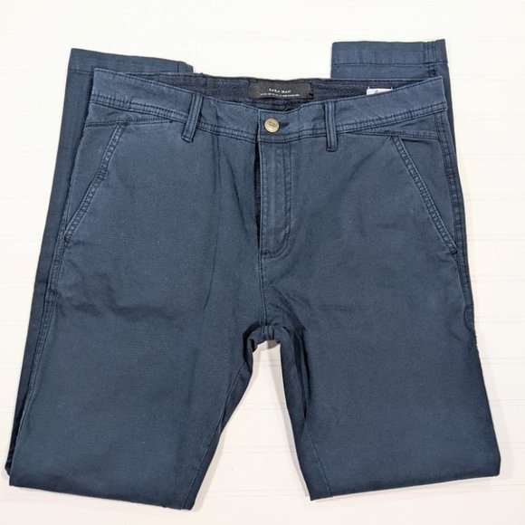 Zara Pants Zara Man Navy Slimskinny Chino Poshmark